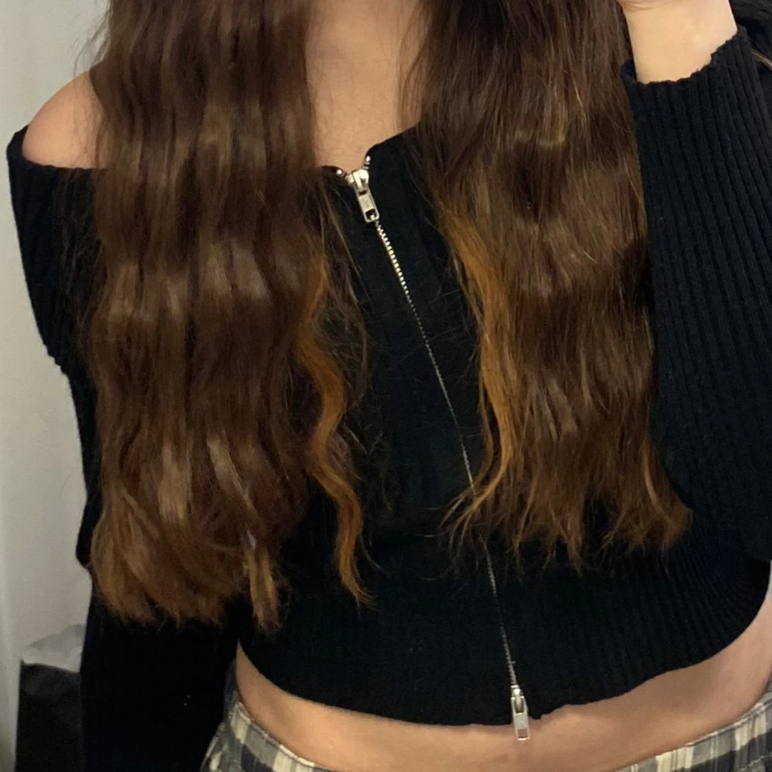 svart ribbad tröja  - 3