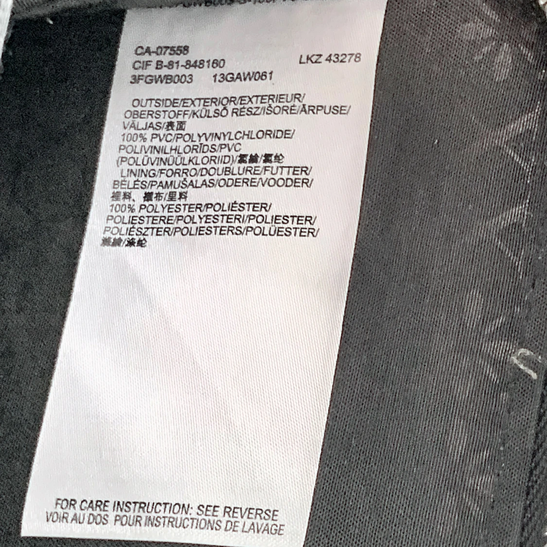 Mexx Kuvertväska Väska Svart Konstläder med Silver Nitar Rock Punk Goth - 3