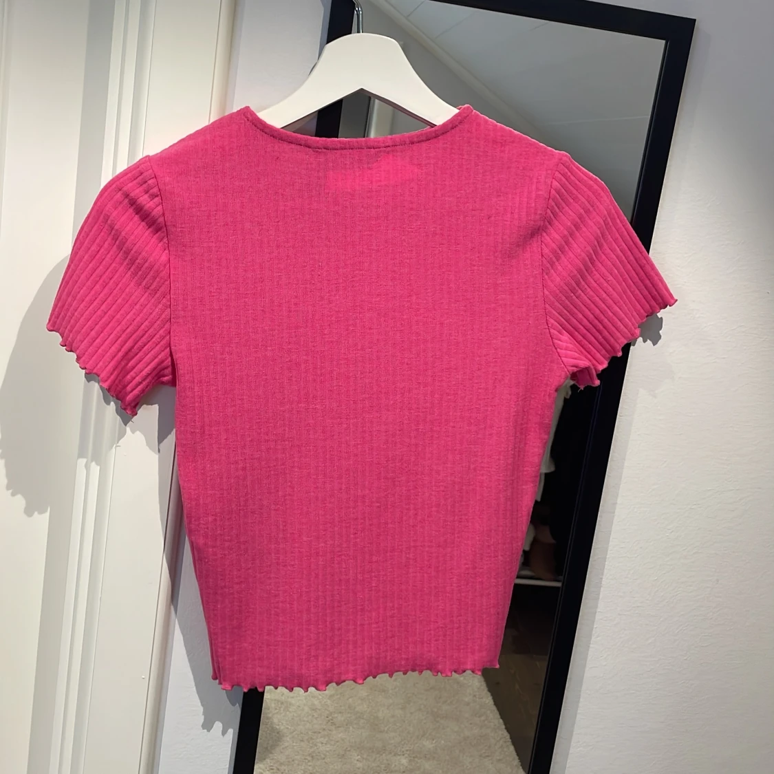 Rosa ribbad topp från ONLY - 1
