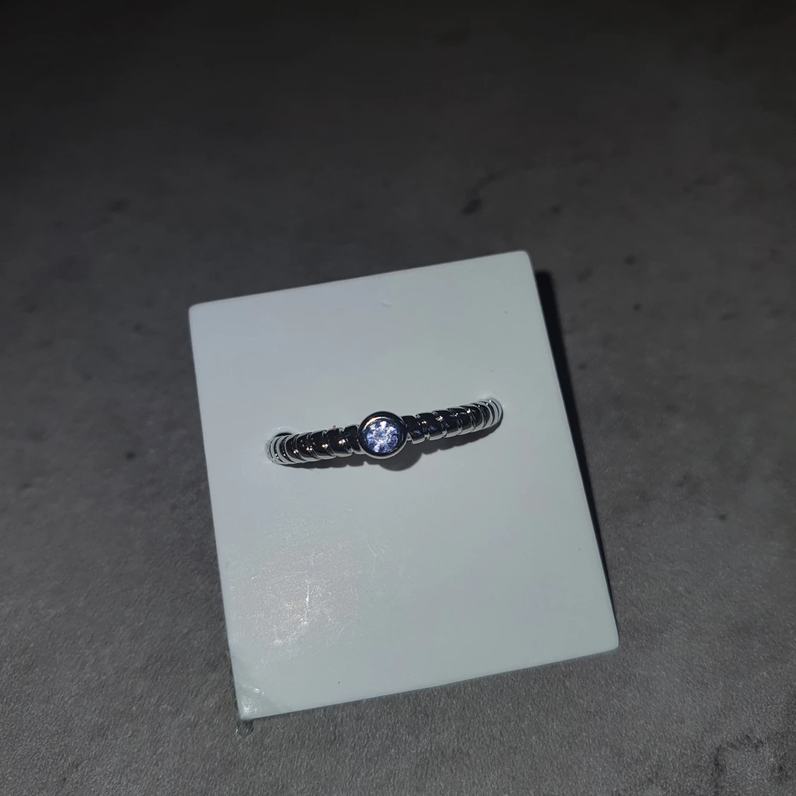 Silverring med sten - 1