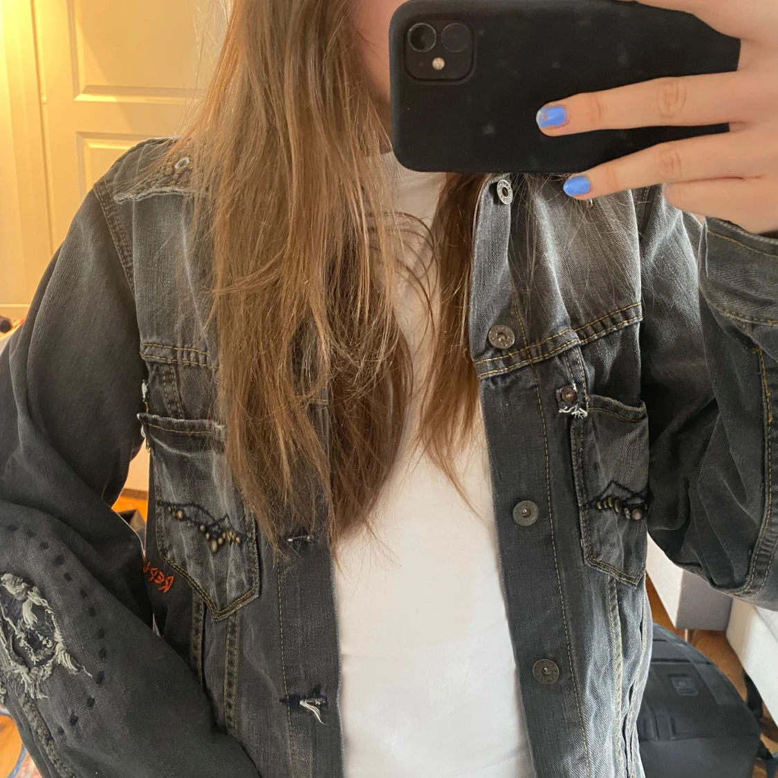 Svart jeansjacka från Replay - 2