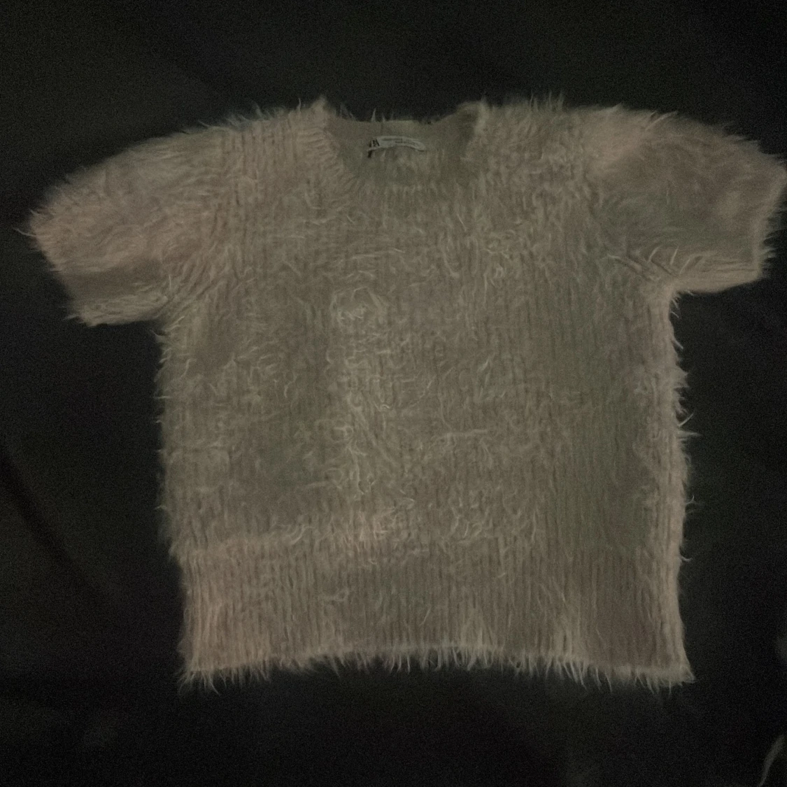 Rosa fluffig tröja från Zara - 1