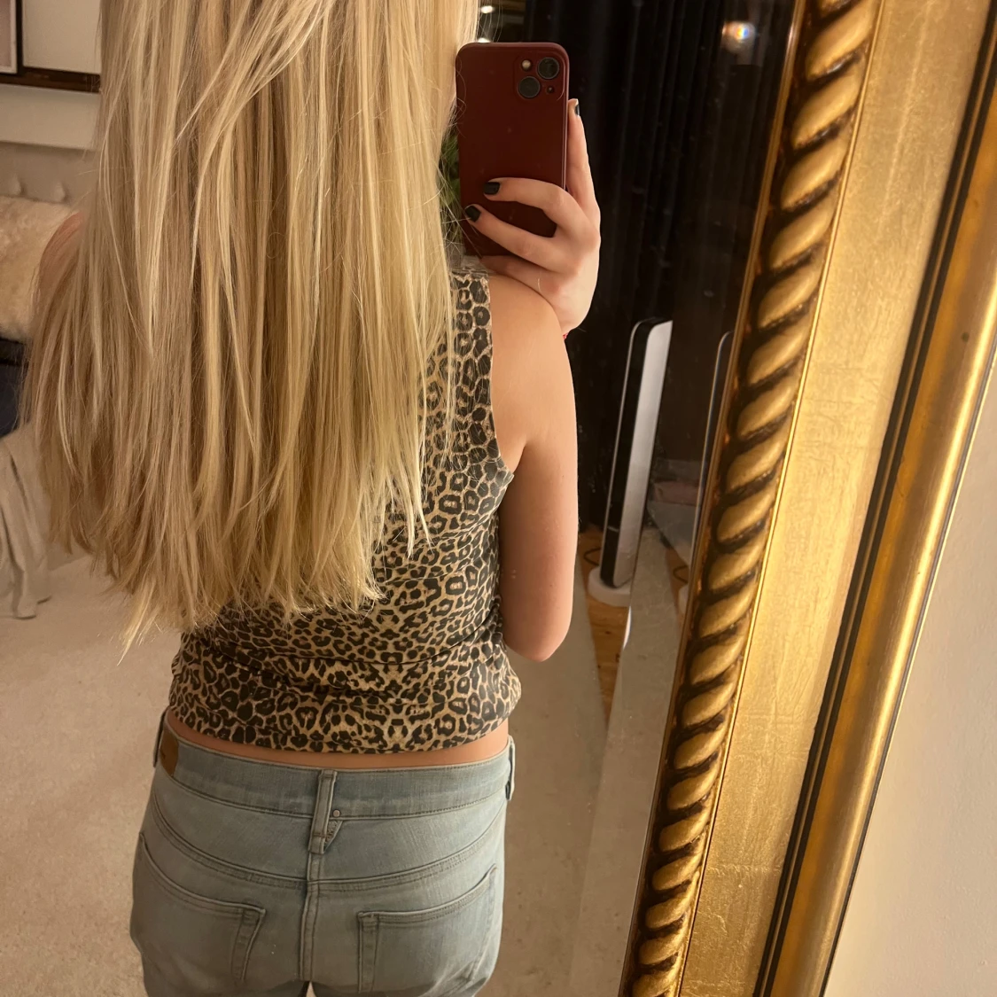 Leopardmönstrad linne - 93