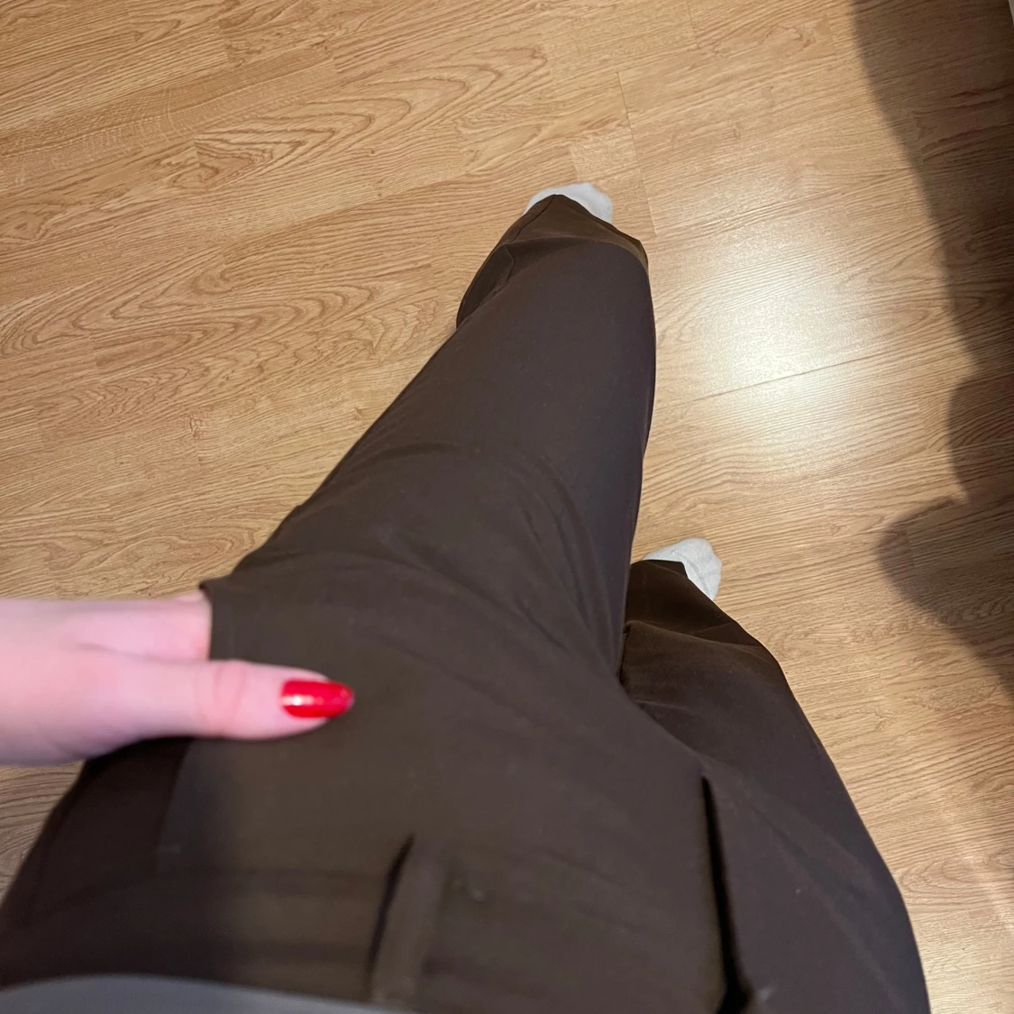 Bruna kostymbyxor - 91