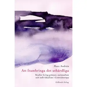 Centraleuropa har en konfliktladdad historia. Där har två världskrig startats och där delades efterkrigstidens Europa av järnridån. Nu, i början av det nya seklet, förbereder sig flera centraleuropeiska länder för att förena sig med Västeuropa och EU. För första gången kommer Polen, Tjeckien, Slovakien och Ungern, jämte Tyskland och Österrike, att av fri vilja ingå i en gemenskap. När Centraleuropa enas finns det all anledning att gå tillbaka i historien för att få perspektiv. Att frambringa det uthärdliga är en bok om gränser, nationalism och individualism. I centrum står själva idén om Centraleuropa, dess komplicerade historia och tankarna om den centraleuropeiska identiteten. Boken vänder sig till alla som är intresserade av Centraleuropas kultur och idéliv. Mats Andrén (f. 1958) är docent i idé- och lärdomshistoria vid Göteborgs universitet och universitetslektor vid Södertörns högskola.    Format Häftad   Omfång 331 sidor   Språk Svenska   Förlag Gidlunds förlag   Utgivningsdatum 2001-12-01   ISBN 9789178446032  