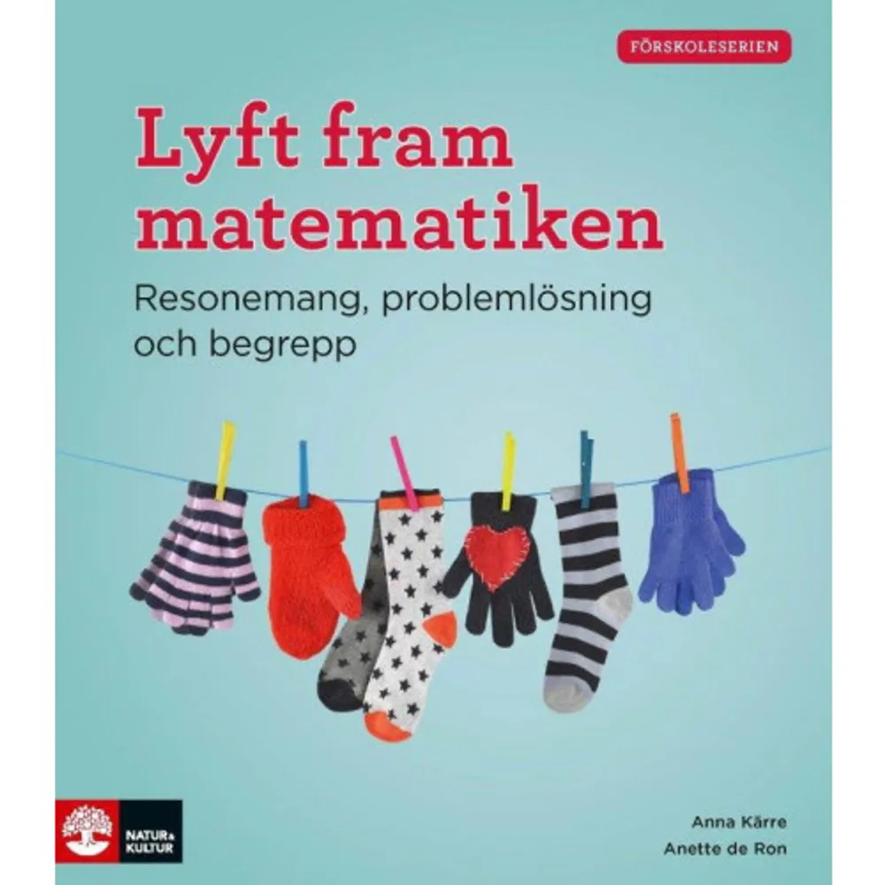 Barnen använder ofta matematik i sin lek och vardag, som när de till exempel ägnar sig åt sortering och undersökning av material. Men för dem är det inte alltid en medveten handling som de kan sätta ord på. Därför behöver du som pedagog vara nyfiken på och bli medveten om matematiken för att kunna lyfta fram den och utmana barnen. I läroplanen för förskolan finns förskolans uppdrag i matematik med som fyra mål. I den här boken beskriver och tydliggör författarna dessa mål med praktiska exempel för att ge dem ett mer konkret innehåll. De vill inspirera och ge vägledning i hur du som pedagog med nyfikenhet och kunskap kan upptäcka matematiken och dess möjligheter till ett lustfyllt lärande. Boken kan även hjälpa arbetslaget att samtala om det matematiska arbete i förskolan genom förslag på diskussionsfrågor.    Format Häftad   Omfång 84 sidor   Språk Svenska   Förlag Natur & Kultur Läromedel och Akademi   Utgivningsdatum 2016-10-27   Medverkande Anna Kärre   ISBN 9789127445512  . Böcker.