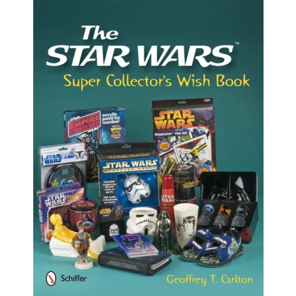 Over 24,000 items with checklist-style listings, over 12,000 color photos, and accurate estimated values make this collector’s guide a must-have for everybody who has ever owned merchandise produced for the Star Wars™ saga or who is selling or buying it now. Items have been collected from over 50 countries and compiled together into this impressive tome, the latest version of the longest running Star Wars identification guide series ever in print. This new edition covers the range from Advertising and Dart Boards to Squeaky Toys and Window Clings, everything, that is, except toys–a category so large it will now comprise its own book. From the 1976 pre-release movie paperback through the latest Clone Wars kitchenware, thirty-five years of exciting and obscure Star Wars collectibles are archived here for you to discover, marvel over, and enjoy.    Format Inbunden   Omfång 464 sidor   Språk Engelska   Förlag Schiffer Publishing   Utgivningsdatum 2011-08-17   ISBN 9780764338625  . Böcker.