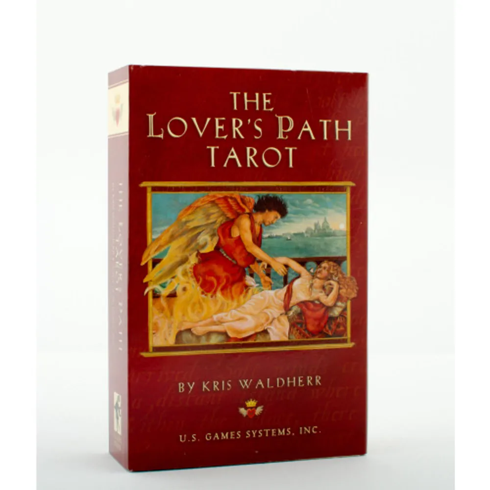 The Lover's Path Tarot whispers that all love relationship mirror our relationship with ourselves. Special larger high profile packaging provides greater display impact, more shelf presence, and less pilferage. Full size 78-card deck with instructions and bonus full-color spread sheet. Spread sheet measures 18