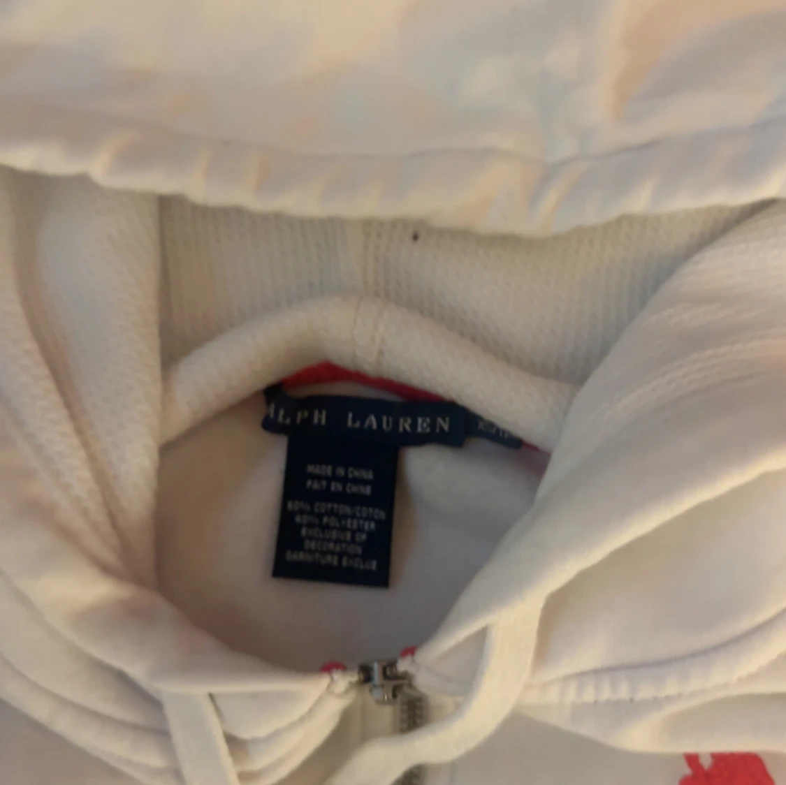 Vit hoodie från Ralph Lauren🪽🪽 - 92