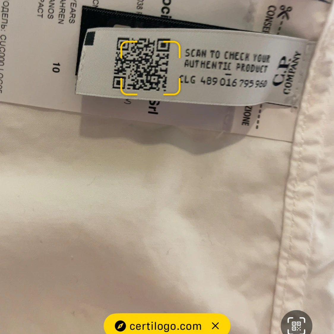 Vit overshirt från C.P. Company. - 92