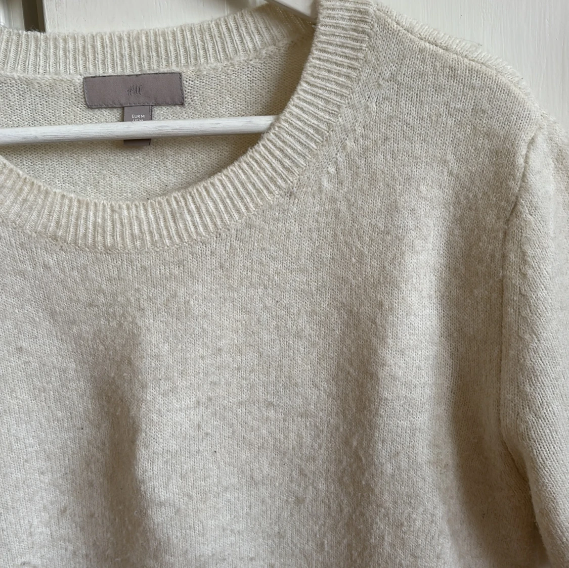 Vit stickad tröja från H&M - 3