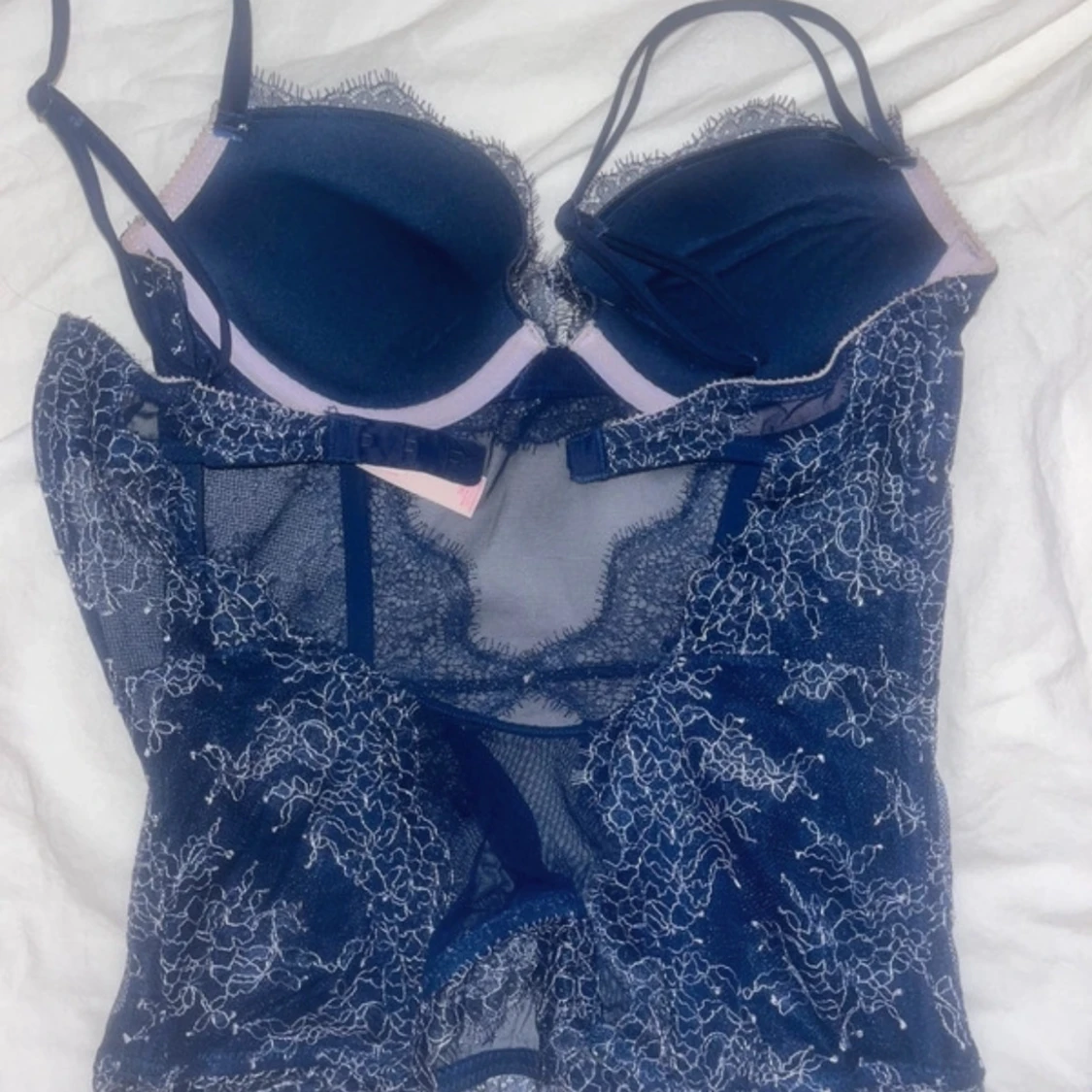 Blå spetskorsett från Victoria's Secret - 1