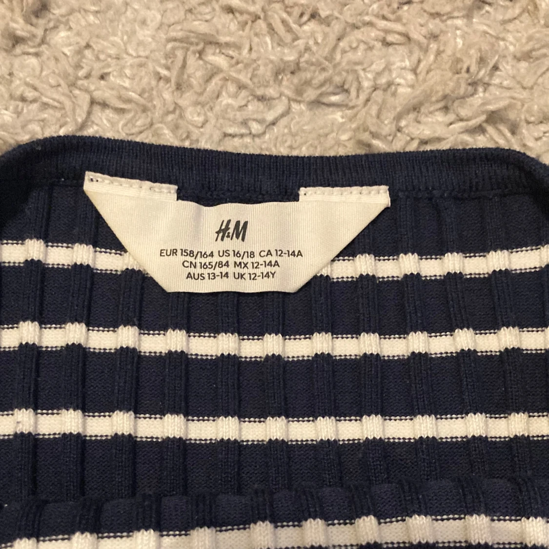 Randigt ribbat linne från H&M - 91