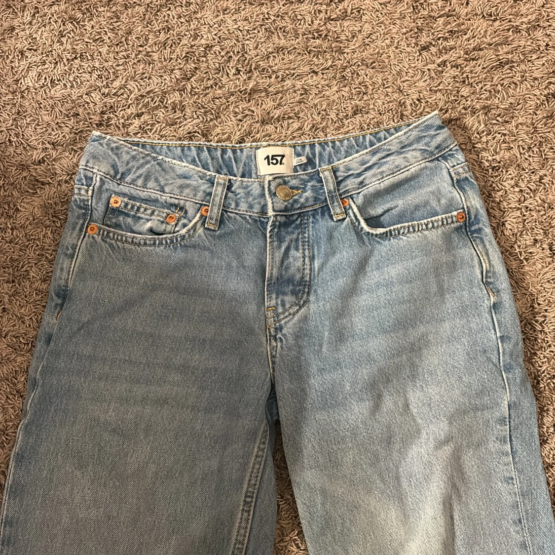 Lågmidjade straight jeans