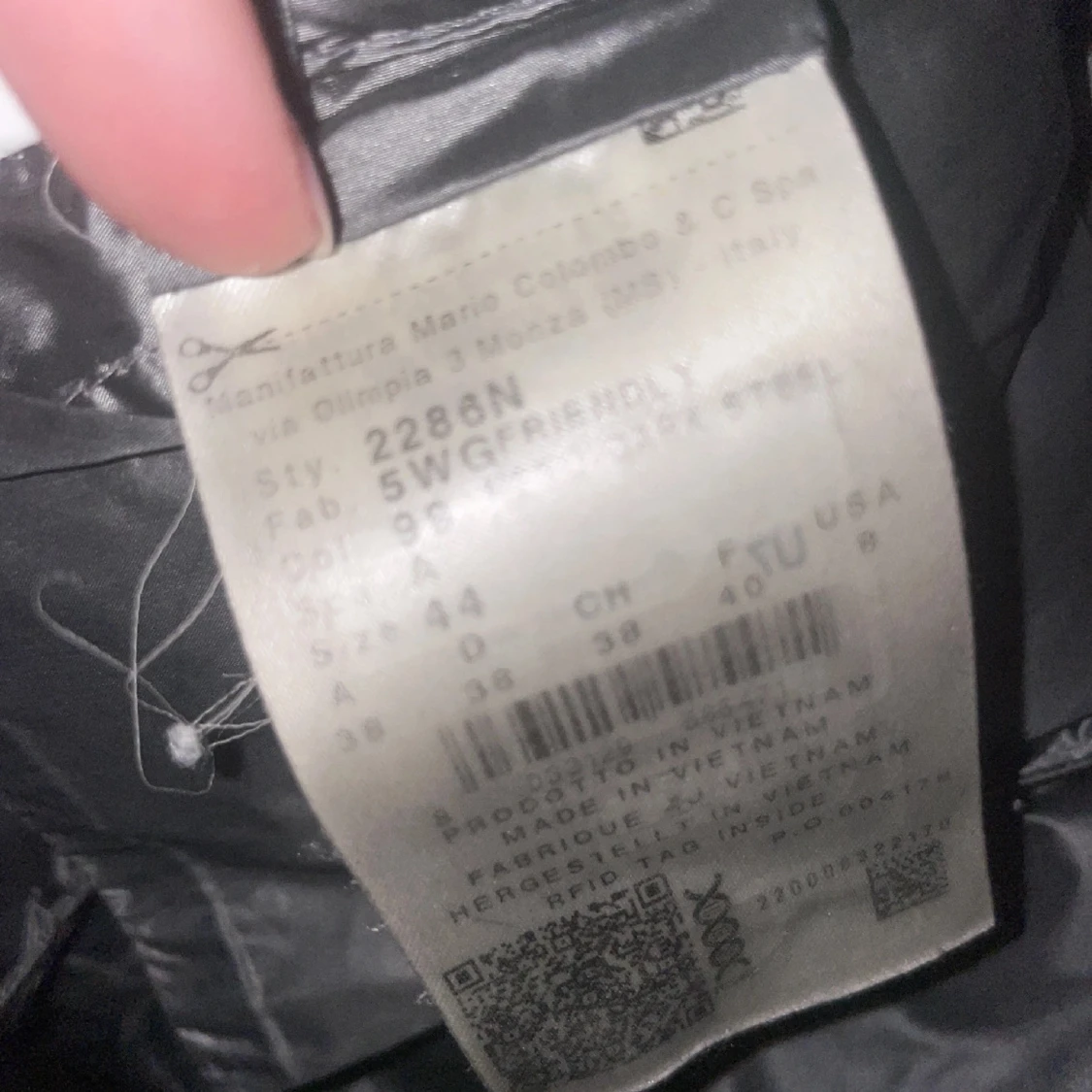 Svart colmarjacka - 92