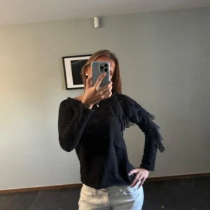 Långärmad topp med volang - Riktigt unik och snygg. Inga defekter 