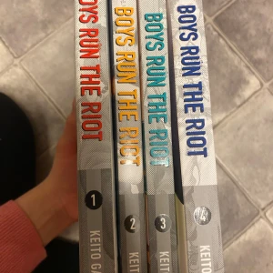 Boys run the riot manga - Vol 1,2,3,4. Mycket bra skick