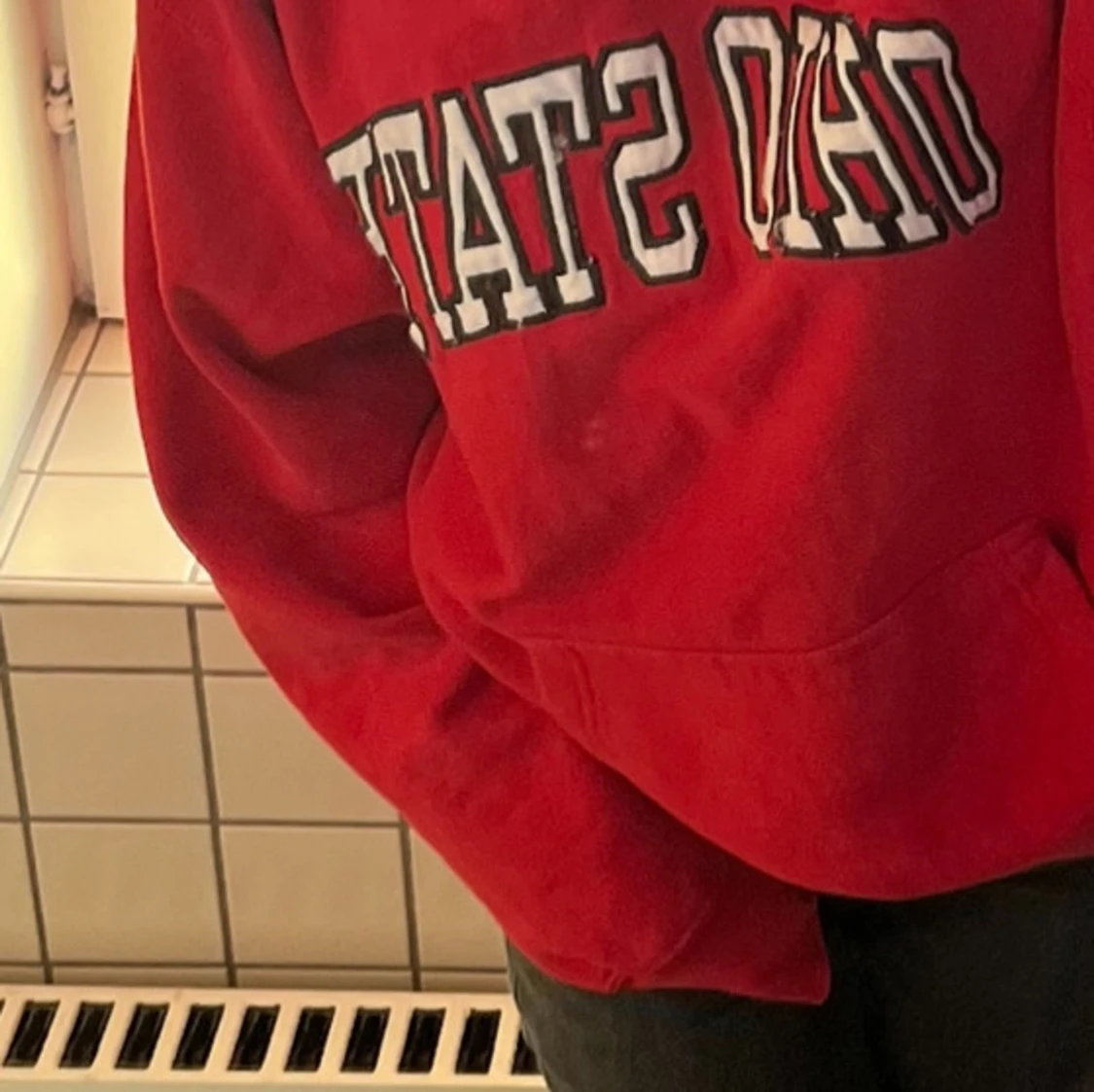 Röd Ohio State hoodie - 92
