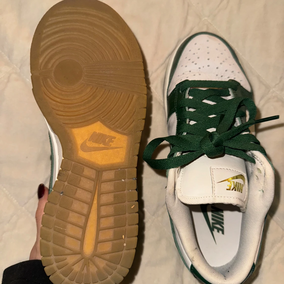 Nike Dunk i grönt och vitt - 92