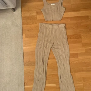 Beige set S - Från hm ribbad set