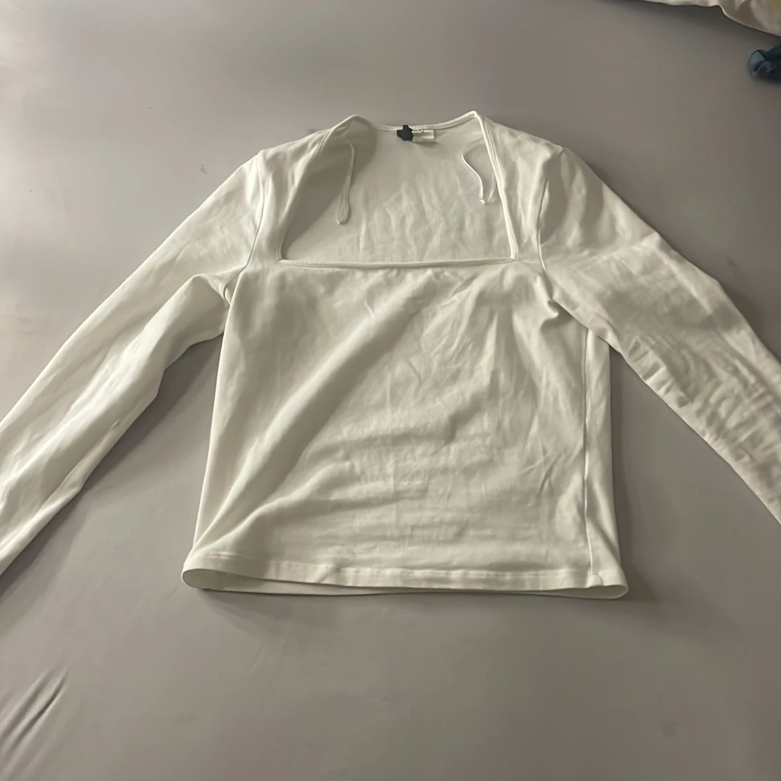 Vit långärmad topp från H&M  - 91