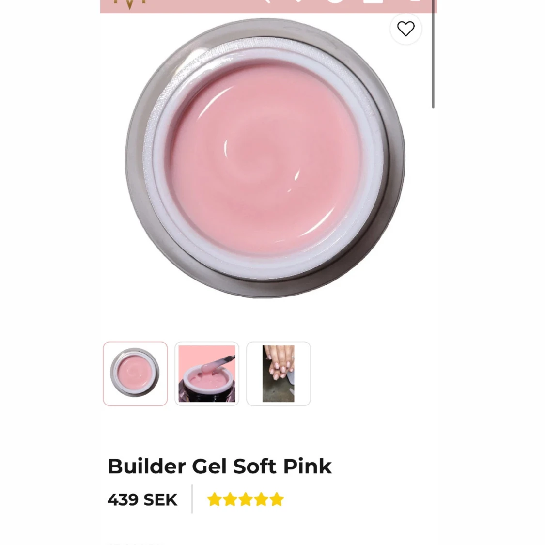 Soft pink gelé 50g