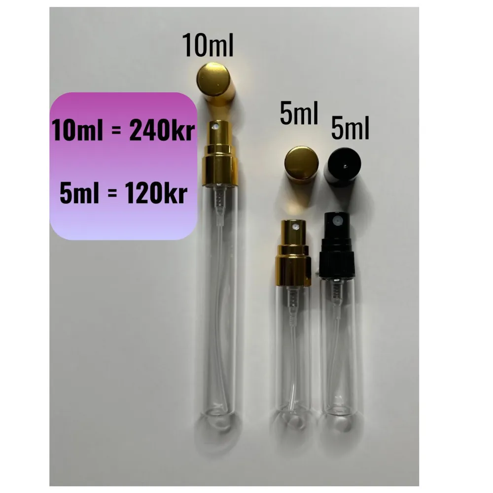 5ml / 120kr 10ml / 240kr. Parfym.