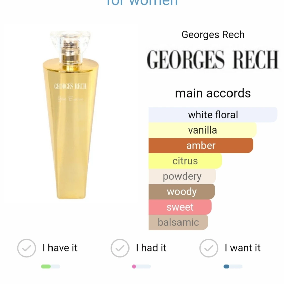 Georges Rech Gold Edition EDP 100ml - 92