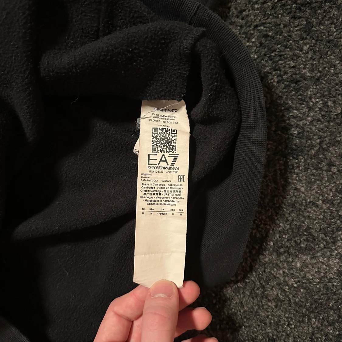 Svart EA7 hoodie: Riktigt Bra Sick - 2