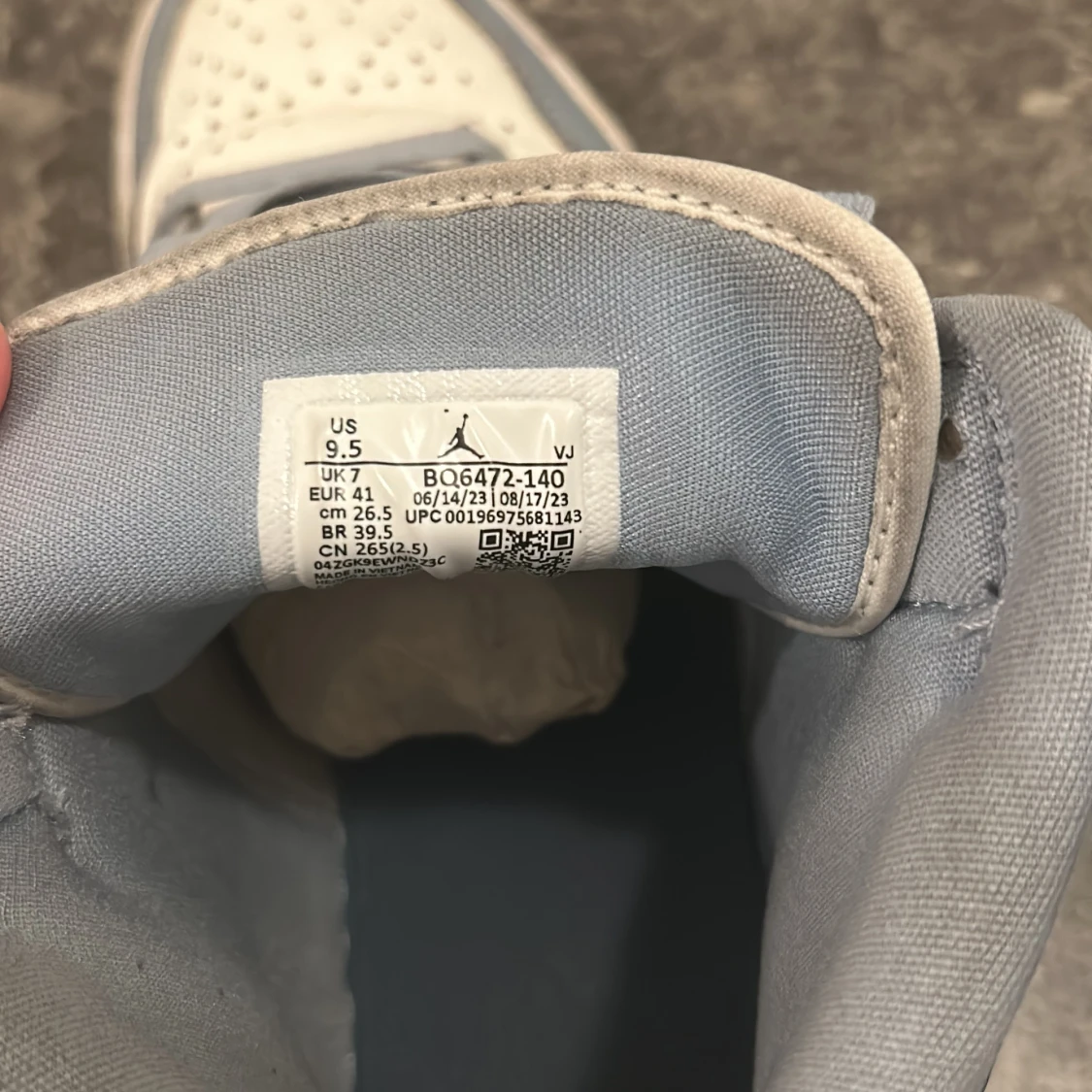 Nike Air Jordans i blått och vitt - 91