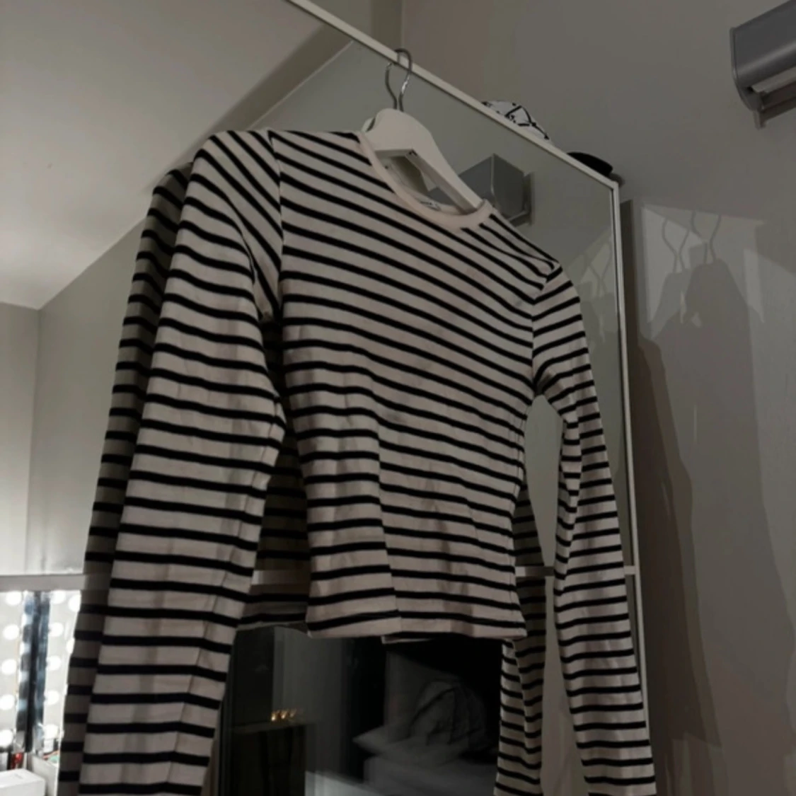 Randig croppad tröja - 90