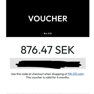 Presentkort nakd - Presentkort från NA-KD värt 876,47 SEK. Giltigt i 6 månader för köp på deras webbplats. Fick det då jag returnerade en vara för sent och kommer nog inte få användning för den! Skicka gärna (rimliga) prisförslag :)
