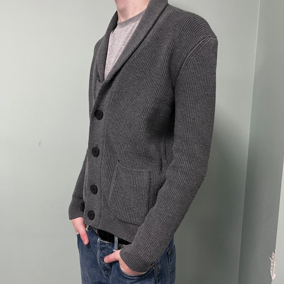 Cardigan med knappar - 90