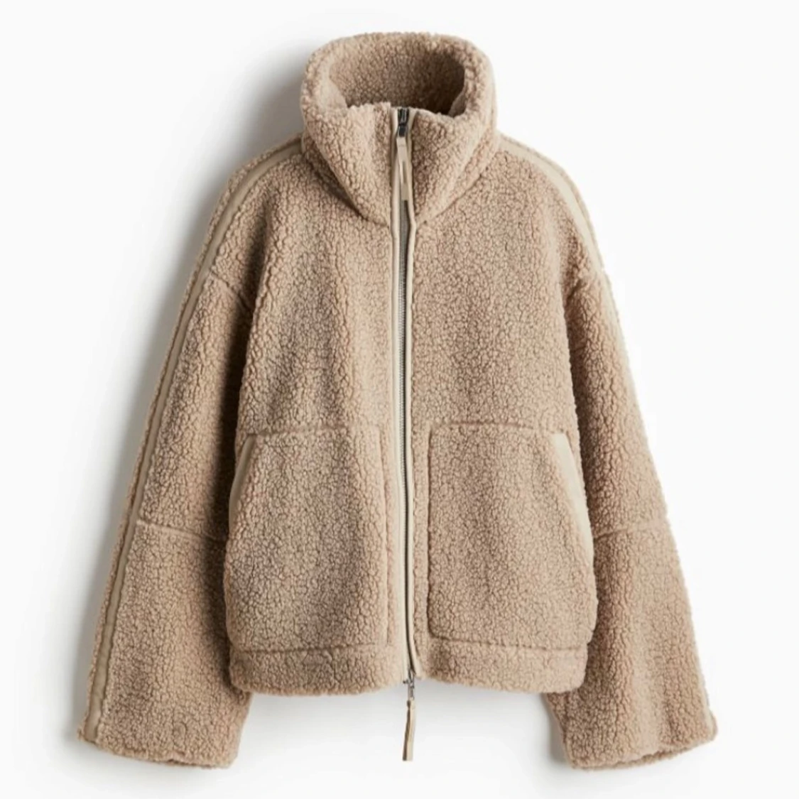 Ny Beige teddyjacka storlek S från H&M