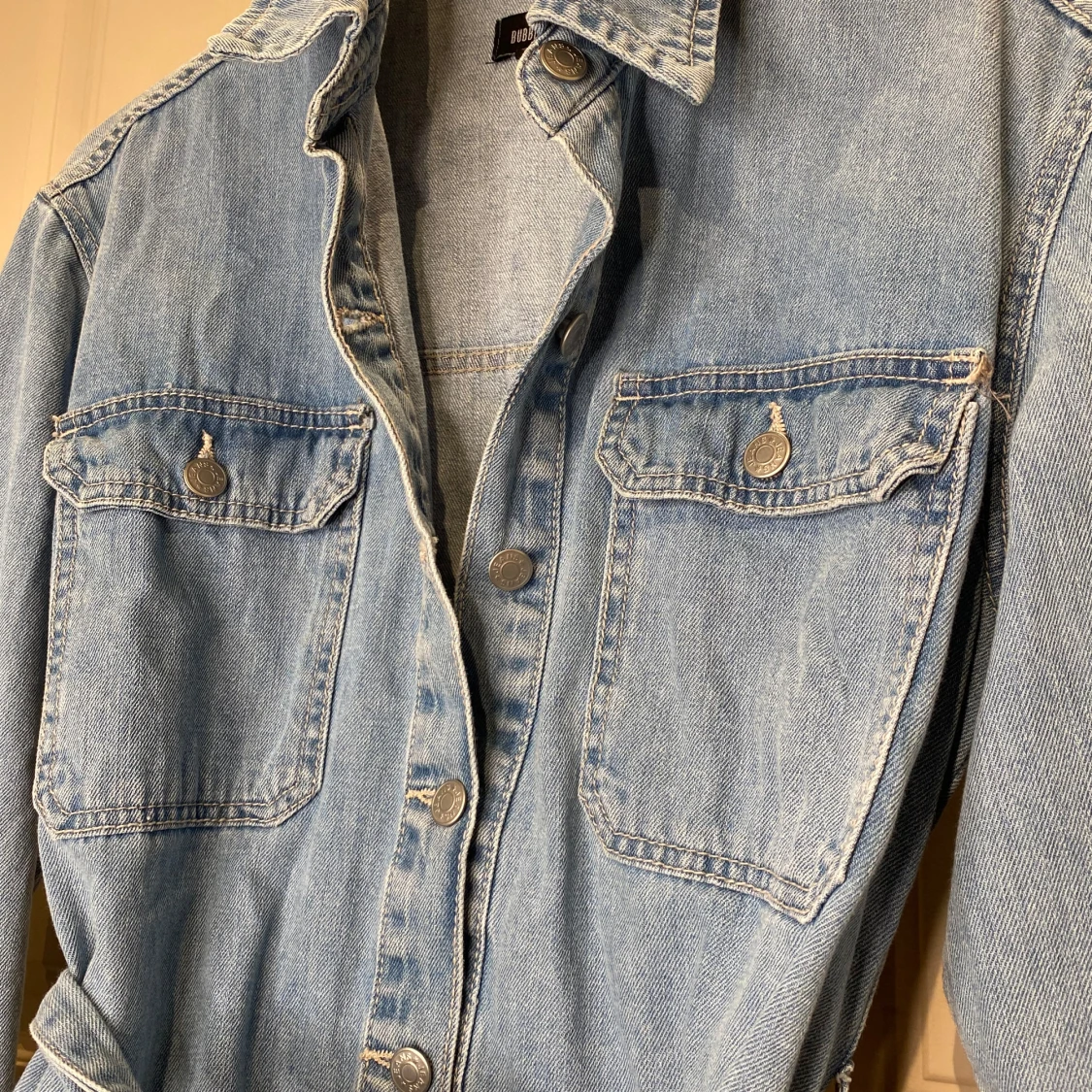 Jeansjacka med bälte från Bubbleroom - 91