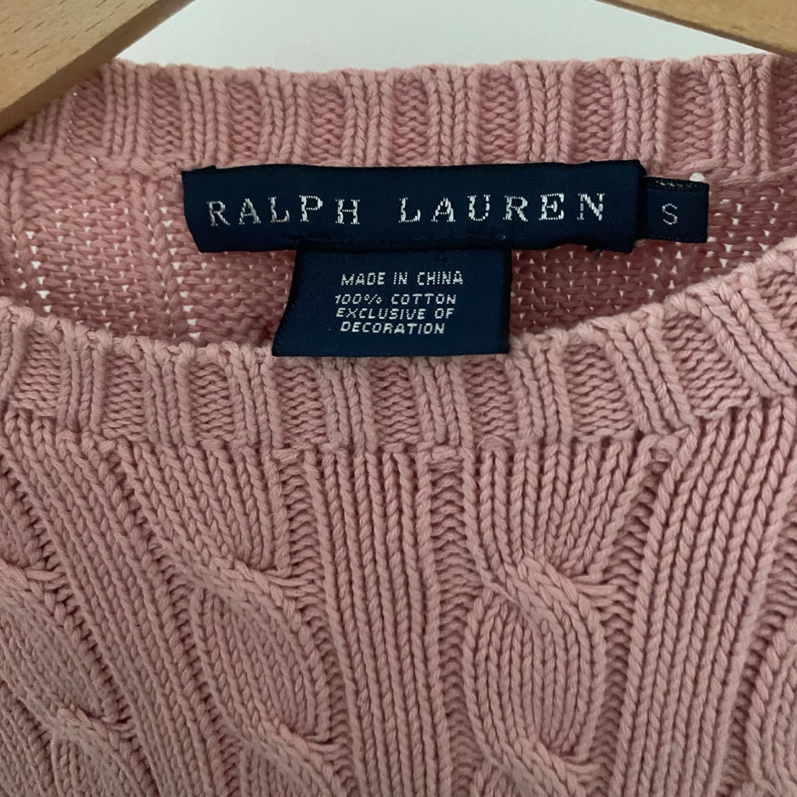 Rosa stickad tröja från Ralph Lauren - 2