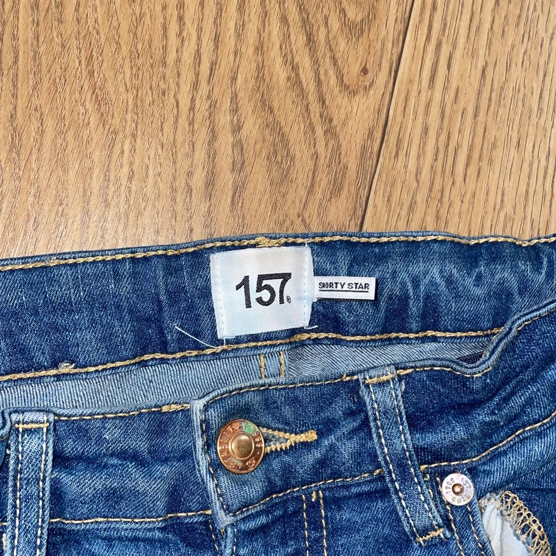 Blå jeansshorts från 157 - 2