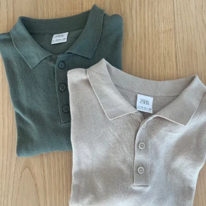 Två pikéer - Skick 9/10 på den gröna 7,5/10 på vita har ett litet hål