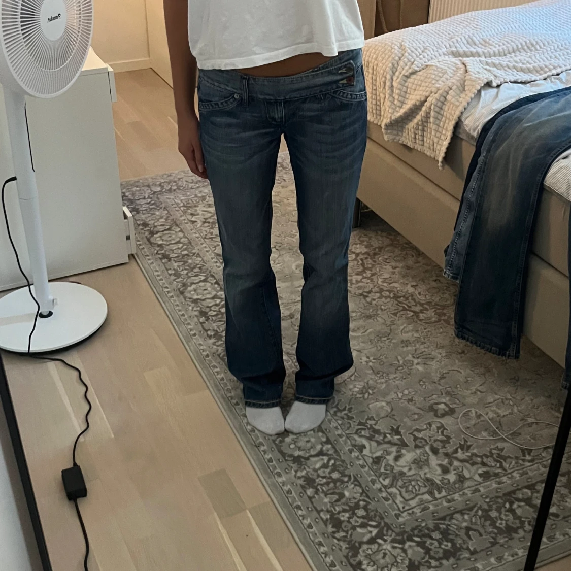 Lågmidjade jeans