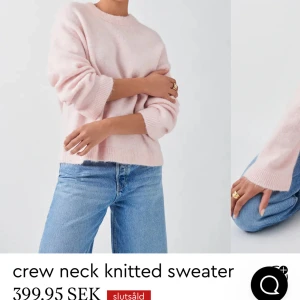 Rosa stickad tröja  - Säljer denna fina slutsålda rosa stickade tröjan från Gina i storlek S då den är lite för stor för mig 💕 Endast använd ett fåtal gånger men fortfarande i bra skick. Skriv privat för fler egna bilder🤗🤗