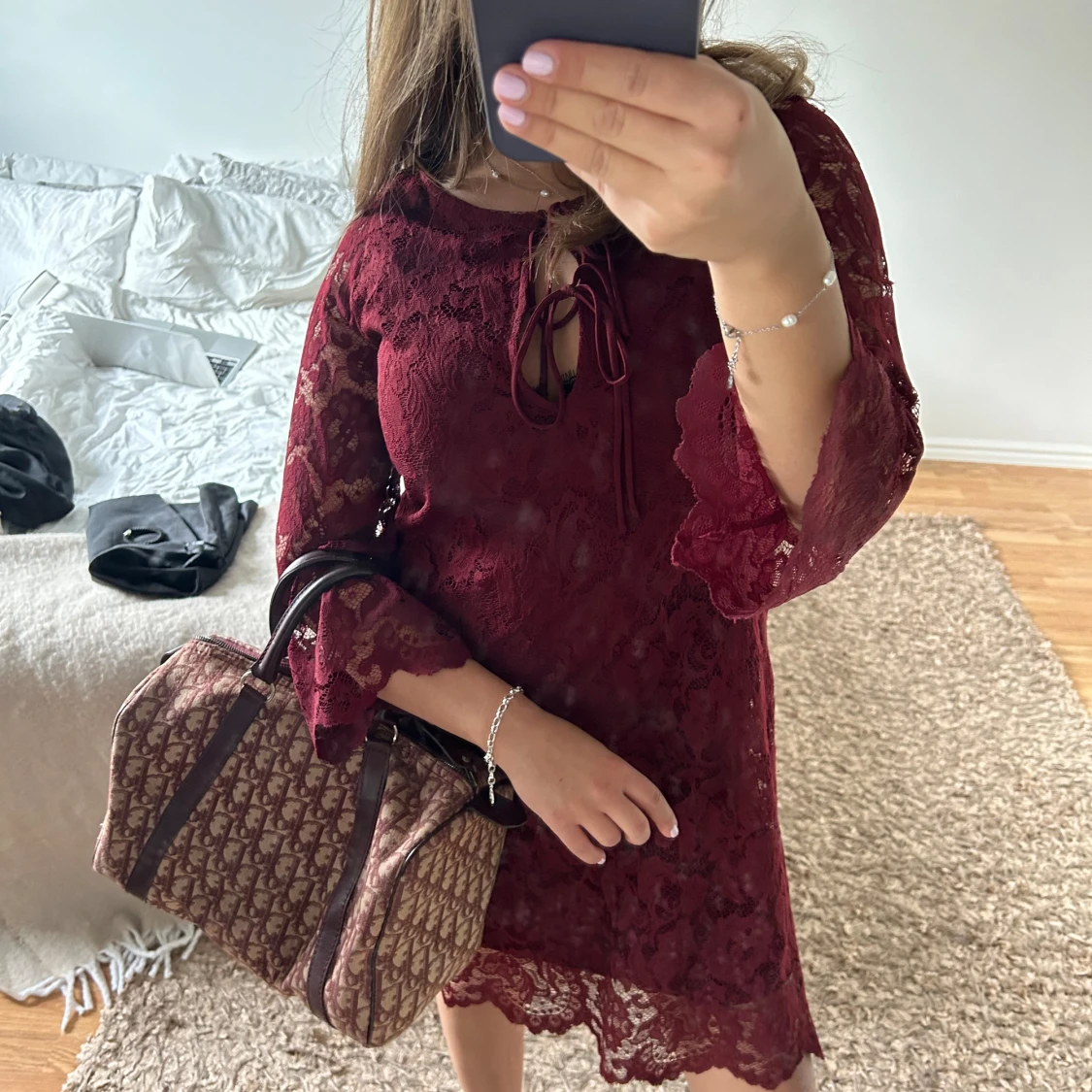 Röd klänning  - 90