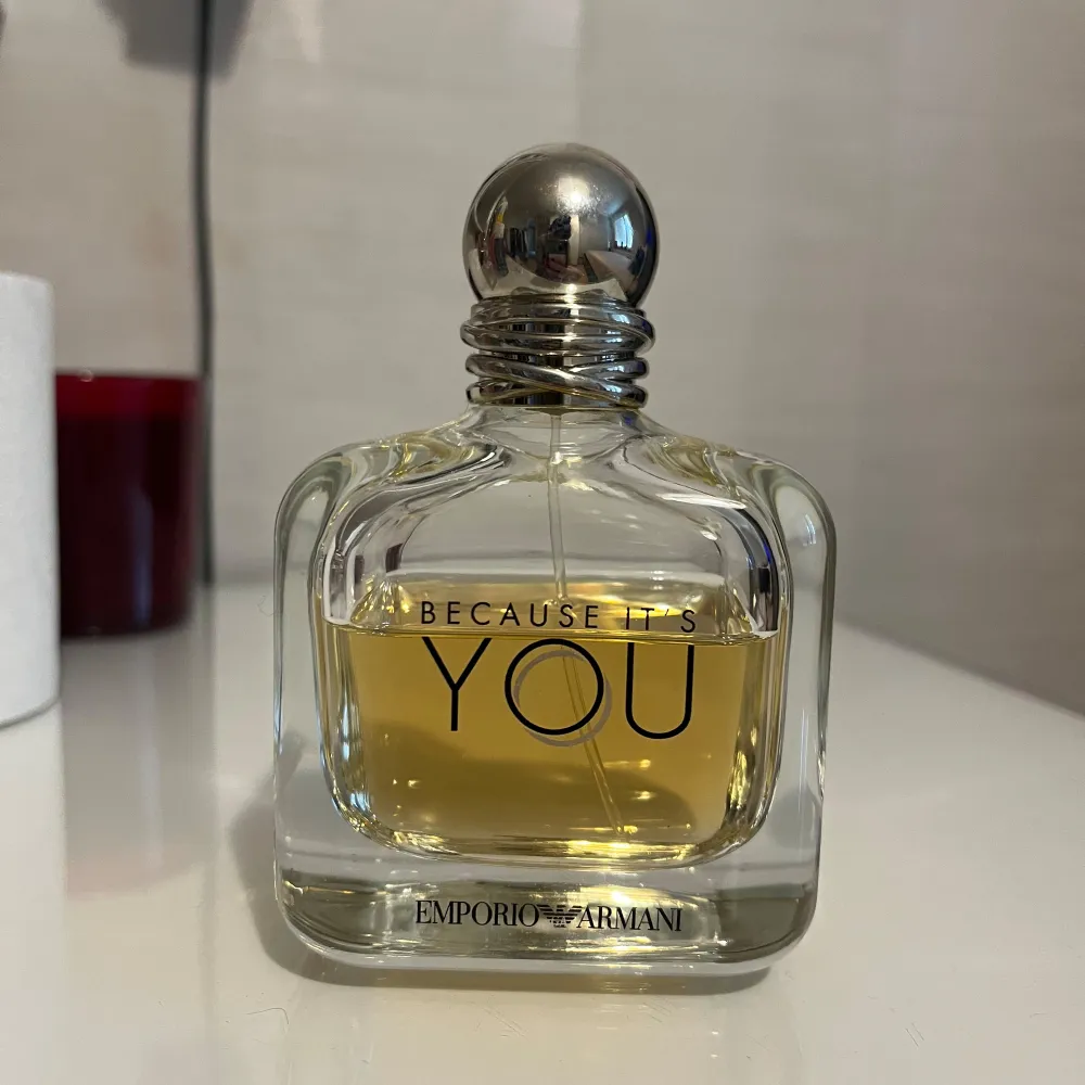 Armani parfym ”because it’s you” 100 ml. Ungefär 70 ml kvar.. Parfym.