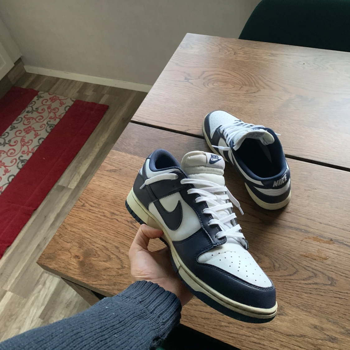 Nike Dunk i blått och vitt - 90