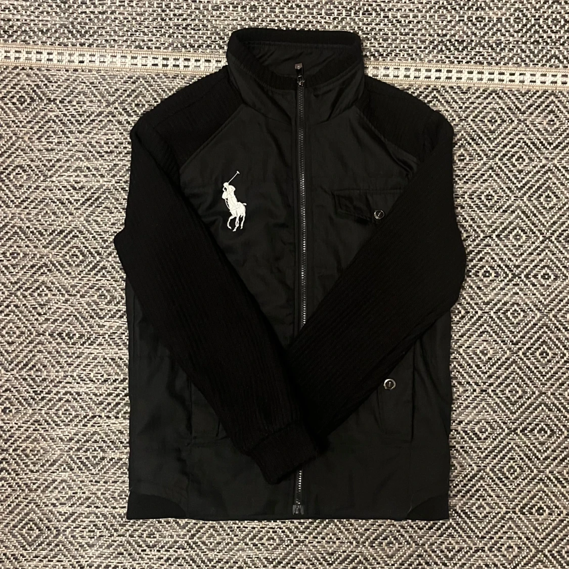 Stickad polo cardigan / vårjacka