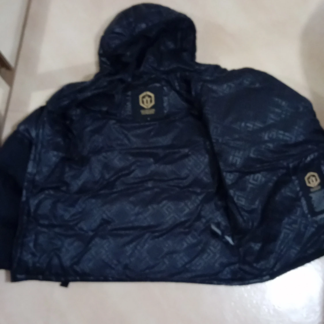 Svart vinter puffer jacka - 92