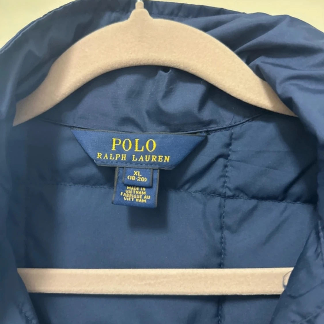 Blå quiltad jacka från Polo Ralph Lauren - 90