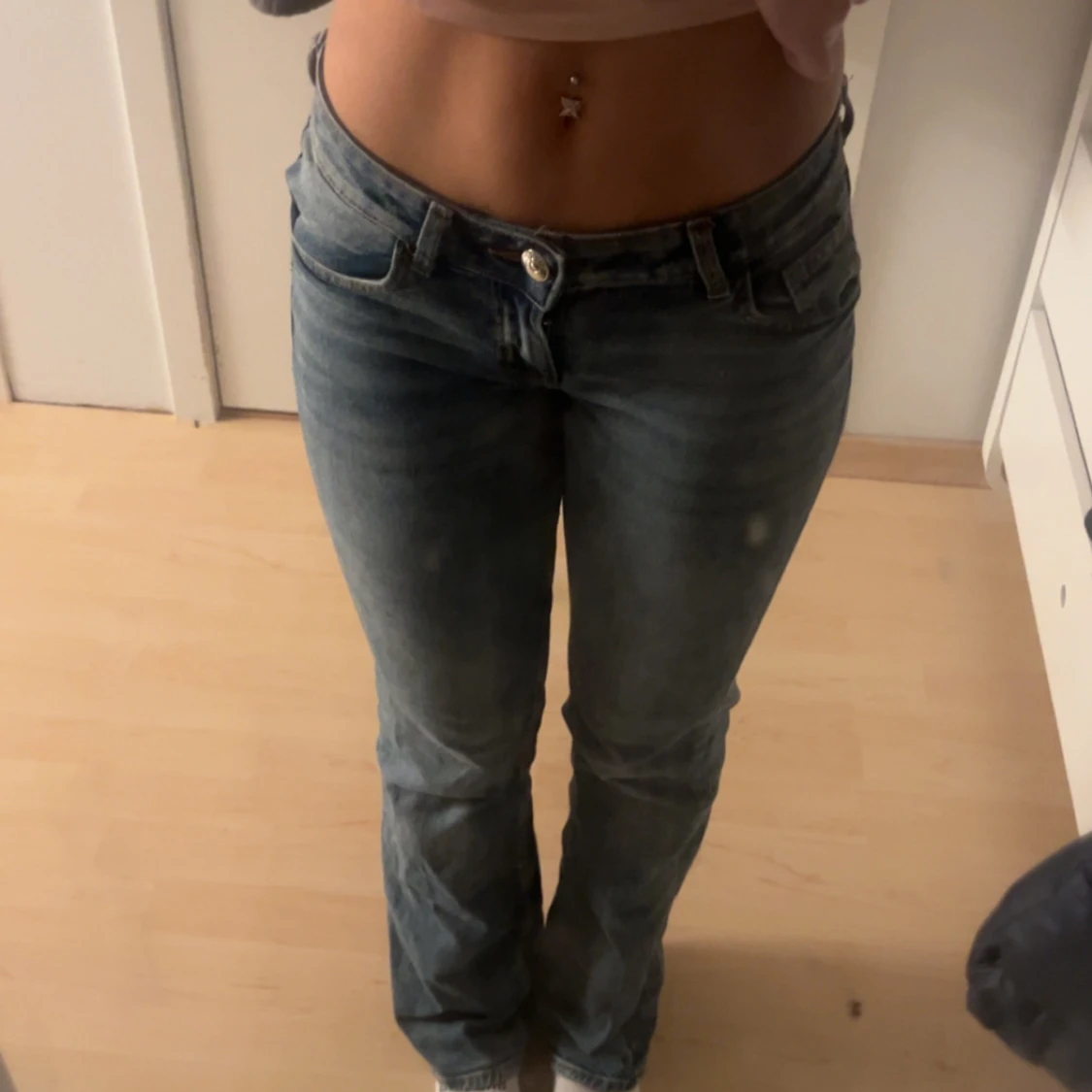 Lågmidjade jeans