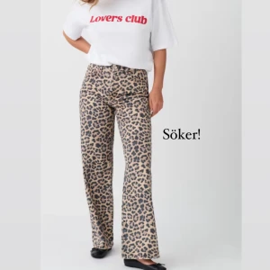 Söker Gina tricot leopard jeans  - Hej! Söker leopard jeans att köpa från Gina tricot  i storlek 40. 