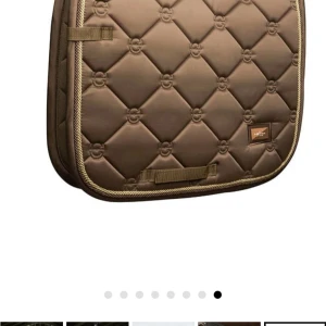 EQUESTRIAN STOCKHOLM  - Snyggt schabrak med matchande benskydd från es, färgen champagne, schabraket är storlek cob, benskydden storlek small, knappt använt Max 2 ggr.    Båda två för 800kr