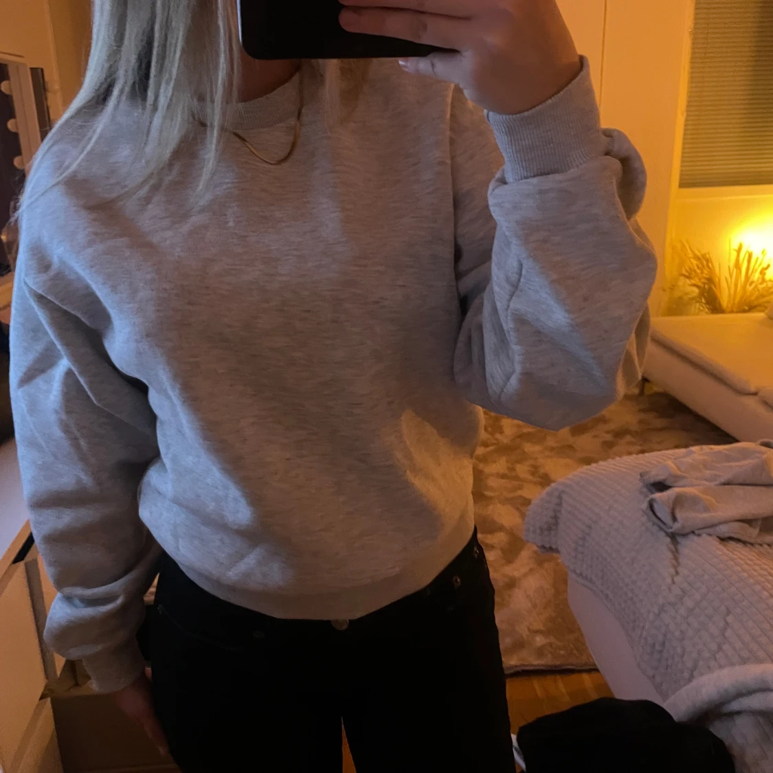 Grå sweatshirt från Gina - 90